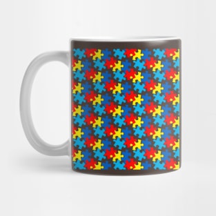 Autism Puzzle Pattern Mug